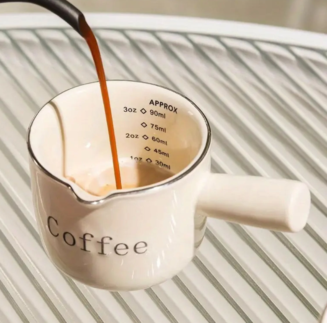 Vintage Espresso Cup with Measurement Markings (0–3oz)