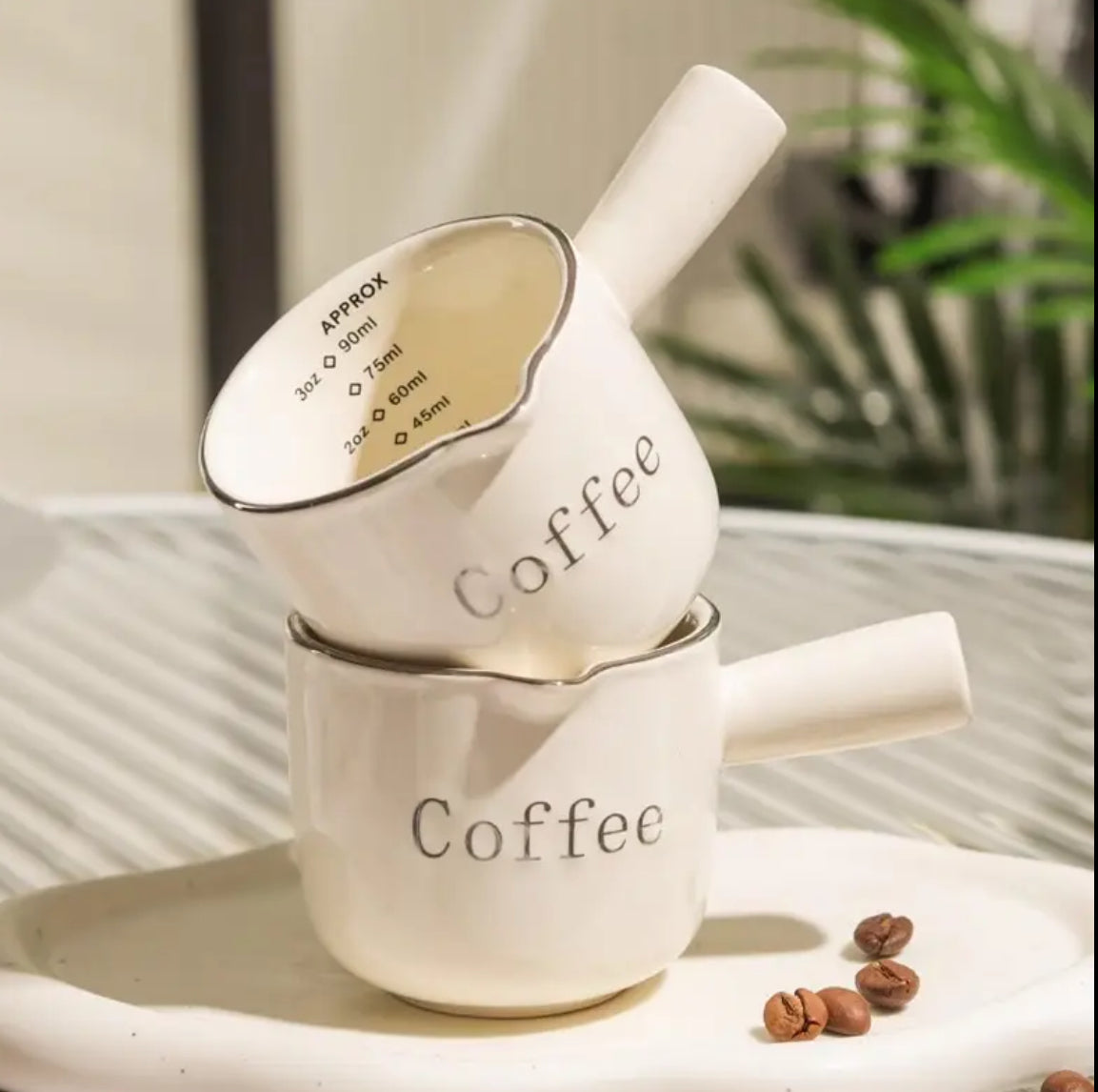 Vintage Espresso Cup with Measurement Markings (0–3oz)