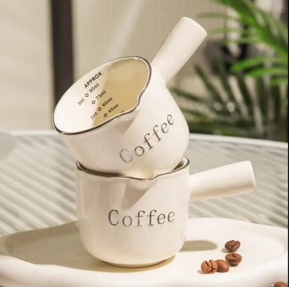 Vintage Espresso Cup with Measurement Markings (0–3oz)