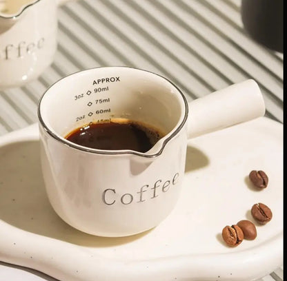 Vintage Espresso Cup with Measurement Markings (0–3oz)