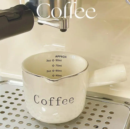 Vintage Espresso Cup with Measurement Markings (0–3oz)