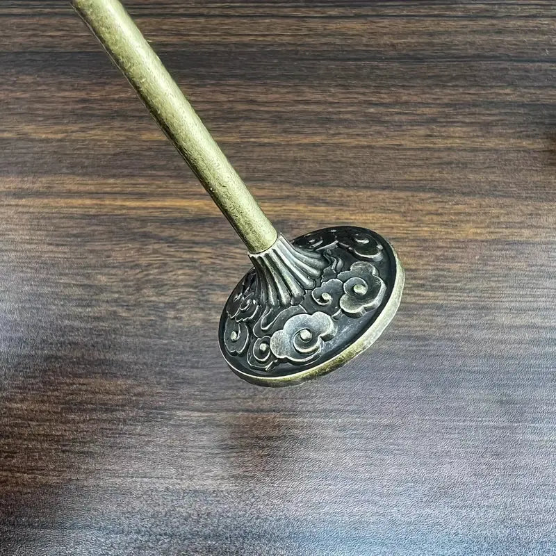 Bronze Crane Hollow Incense Burner Set