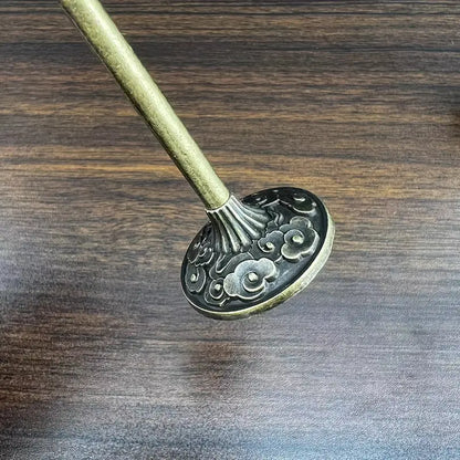 Bronze Crane Hollow Incense Burner Set