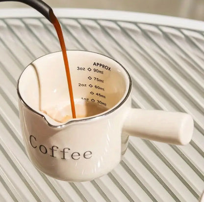 Vintage Espresso Cup with Measurement Markings (0–3oz)