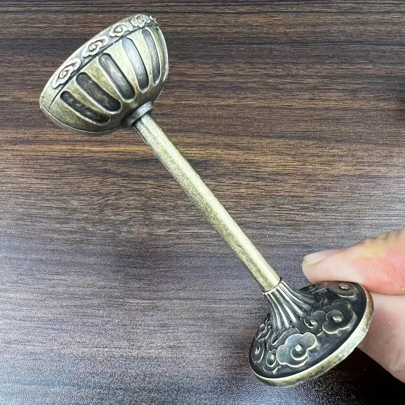 Bronze Crane Hollow Incense Burner Set