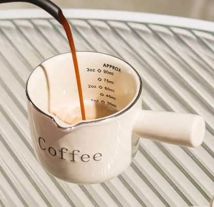 Vintage Espresso Cup with Measurement Markings (0–3oz)