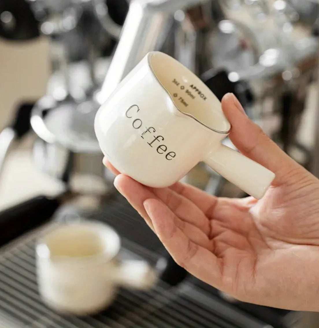 Vintage Espresso Cup with Measurement Markings (0–3oz)