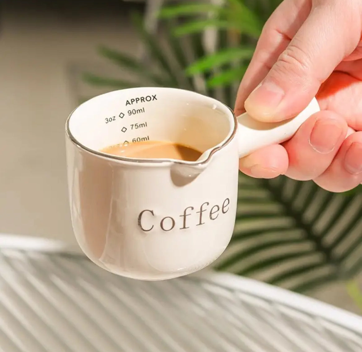 Vintage Espresso Cup with Measurement Markings (0–3oz)