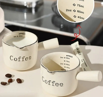 Vintage Espresso Cup with Measurement Markings (0–3oz)