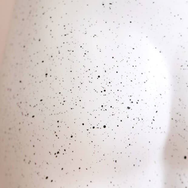 Ceramic Speckled Bum Vase