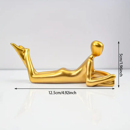 Reading Figure Decor Fantasy Bookshelf Accent Statue